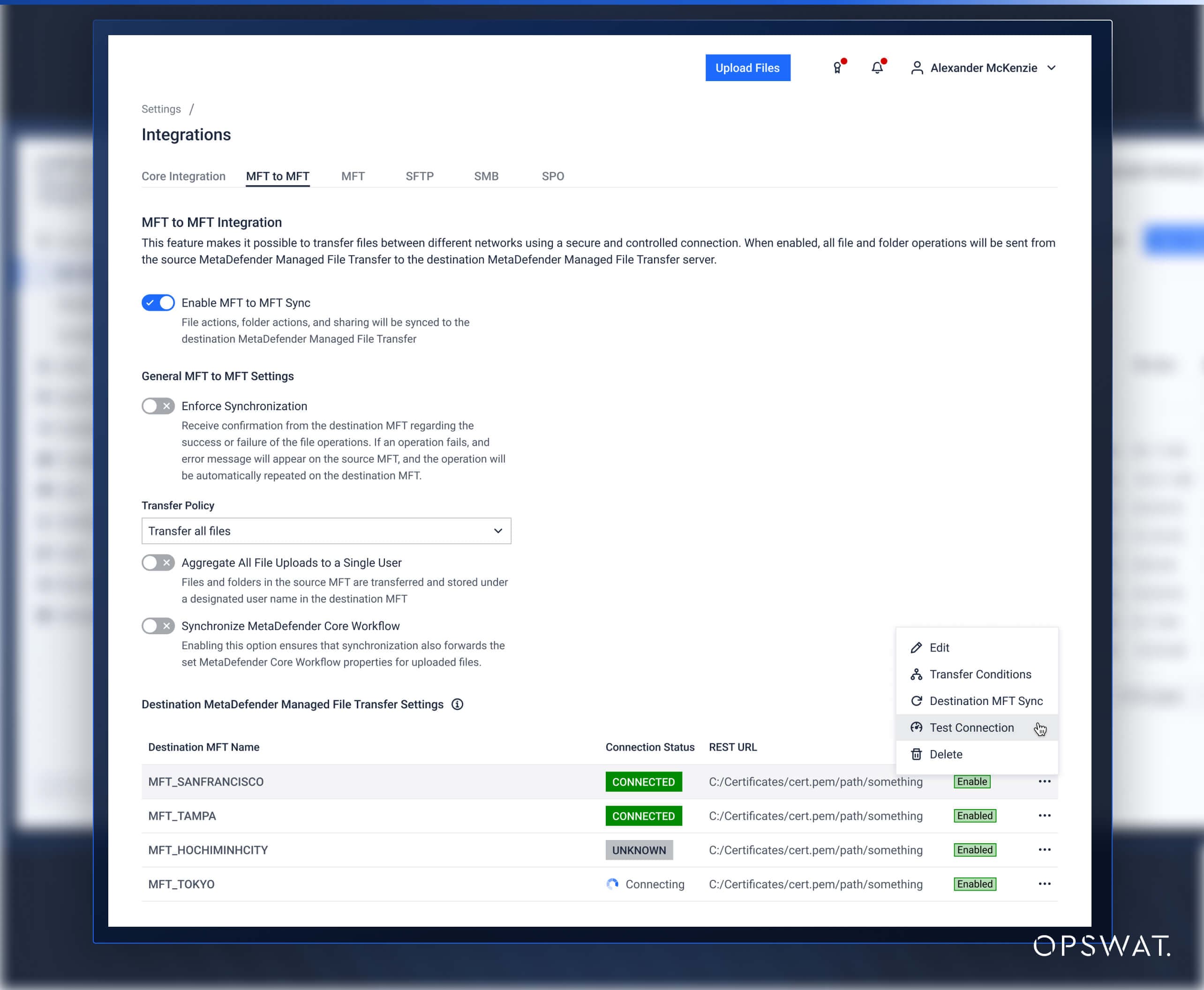 MetaDefender Managed File Transfer MFT) v3.9.0